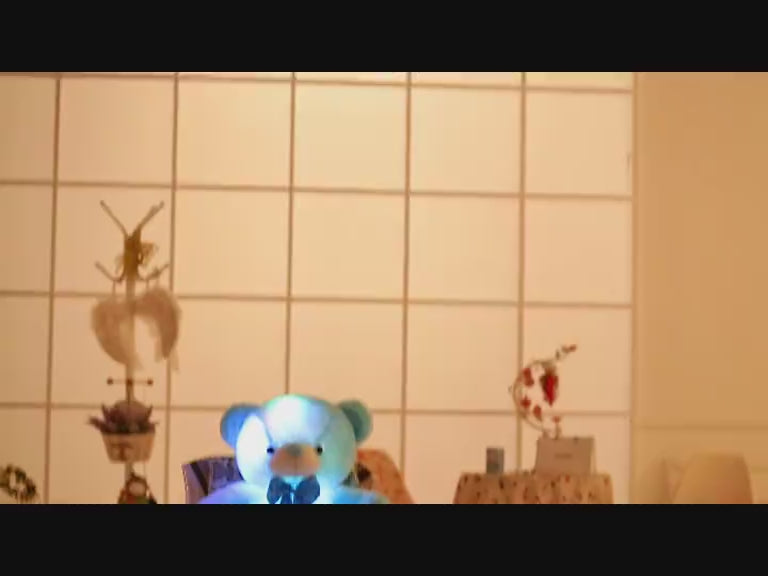 Creative Light Up LED Teddy Bear Stuffed Animals Plush Toy Colorful Glowing Christmas Gift For Kids Pillow